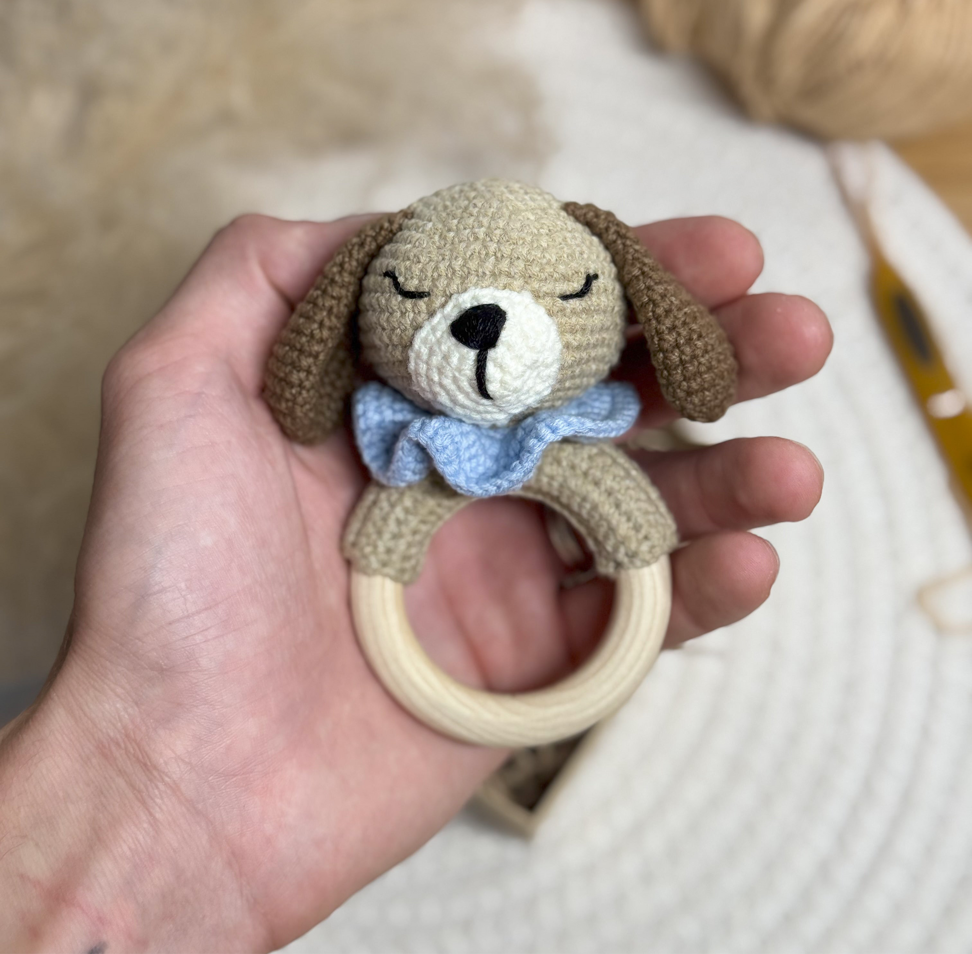 It's A Boy Baby Dog Rattle