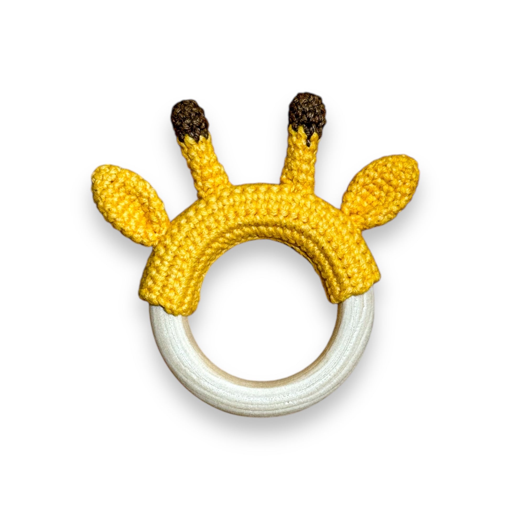 Giraffe Teething Ring - The Yarn Toys