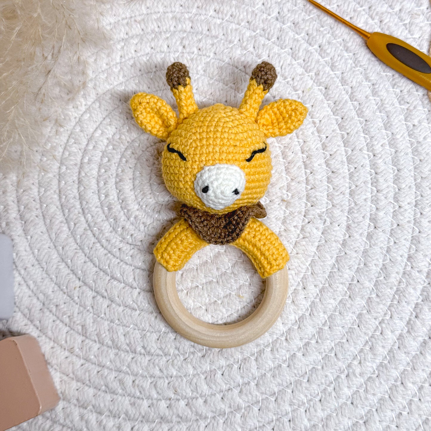 Giraffe Rattle - The Yarn Toys